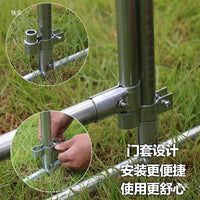 Outdoor Walk-in Greenhouse with Reinforced Cover for Winter Plant Protection