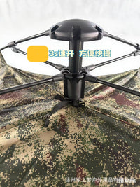 Camouflage Oxford Waterproof Outdoor Tent Portable Quick Setup for Camping Hiking Sun Protection