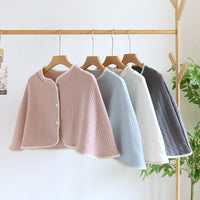Cotton Air-Layer Maternity Nursing Shawl Poncho for Postpartum Women