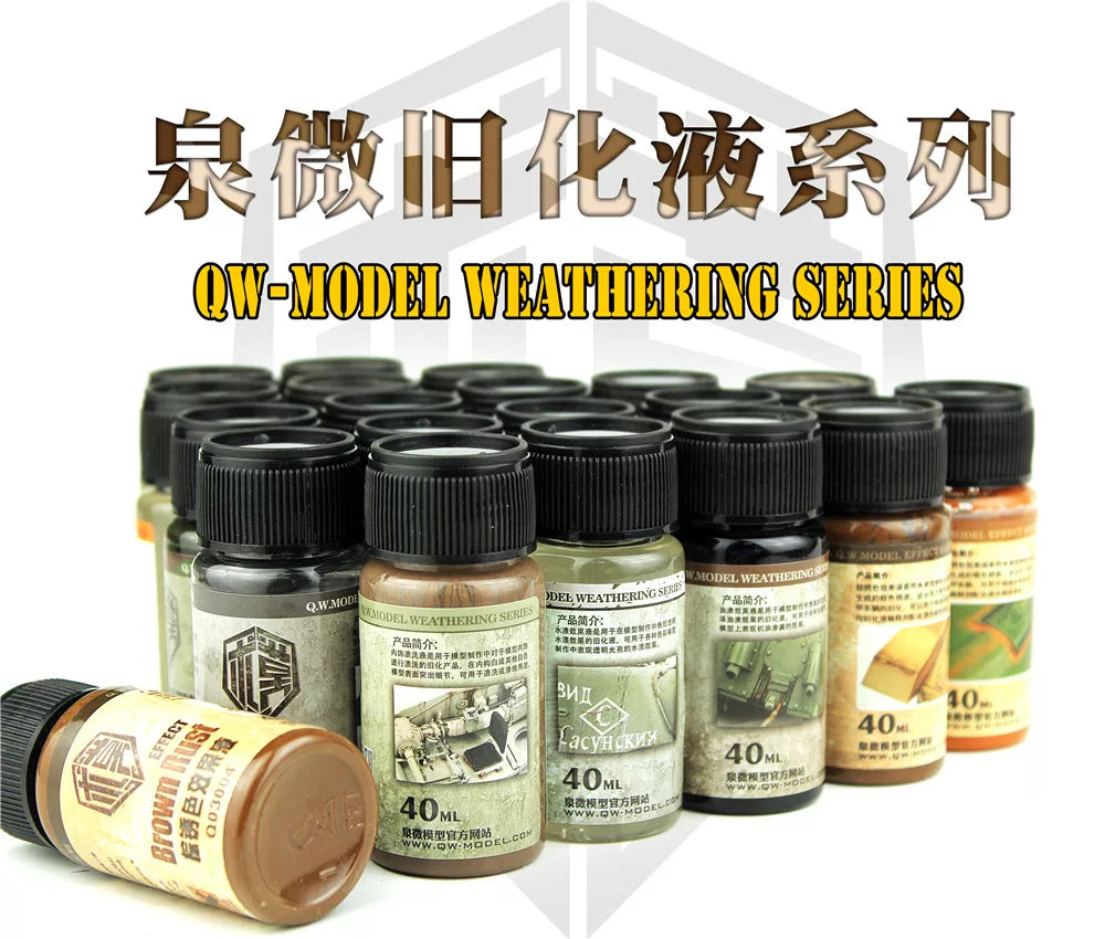 Quami 40ml Weathering Effect Liquid for Gundam and Figure Models - Rust, Paint Chipping, and Aging Effects