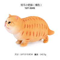 Realistic Solid Sleeping Cat Figurine Model Toy