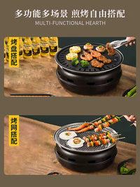 Portable Retro Charcoal Grill for Outdoor Picnics and Indoor Gatherings