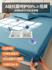 Waterproof Mattress Protector Fitted Sheet - Breathable & Machine Washable Dust Mite Cover