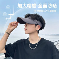 UV Protection Sun Visor Hat, Arm Sleeves, and Face Mask Set for Outdoor Sports