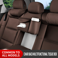 Car Seat Back Organizer with Tissue Box and Storage Pockets