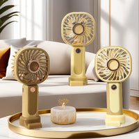 Cute Snail Handheld Mini Portable USB Rechargeable Fan for Outdoor Use