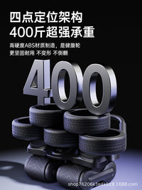 Automatic Rebound 4-Wheel Abdominal Roller with Elbow Support for Core Training