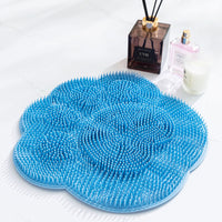 Foot Scrubber Mat for Shower, Exfoliating Foot Massager with Suction Cups, Large Lazy Back Scrubber