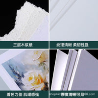 Textured Cardstock for Oil and Acrylic Painting, Thick 600g Art Paper for Students