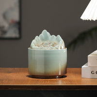 Mini USB Desktop Water Fountain Ornament with Silent Circulating Water Feature