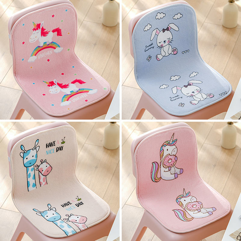 Kids' Thickened Seat Cushion with Backrest for Kindergarten and Primary School