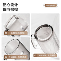 Luxury Mouthwash Cup Set with Handle for Kids & Couples, Toothbrush & Toothpaste Storage