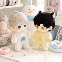 Cartoon Cotton Doll Romper Outfit for 10cm/20cm Dolls