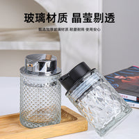 Luxury Glass Bathroom Dispenser & Tumbler Set with Toothbrush Holder