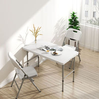 Foldable Rectangular Outdoor Table for Camping, Patio, and Home Dining