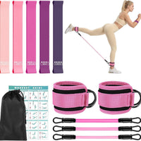 Ankle Resistance Bands Set for Hip and Leg Strength Training
