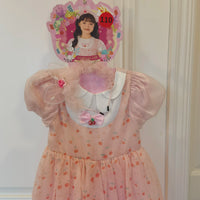 Girls' Cherry Rabbit Princess Dress with Headpiece for Parties and Performances