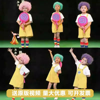 Kids' Candy-Themed Dance Costume Set for Stage Performances