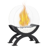 Portable Tabletop Bioethanol Fireplace - Indoor/Outdoor Mini Fire Pit for Ambiance & Warmth