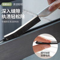 Multi-functional Crevice Cleaning Brush with Scraper for Tile Grout, Kitchen, Window Grooves
