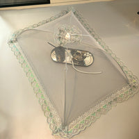 70cm Rectangular Foldable Food Cover Tent with Steel Frame, Encrypted Mesh, Anti-Mosquito, Dustproof for Home Picnic