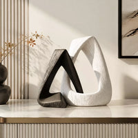 Italian Minimalist Abstract Geometric Sculpture for Home and Office Decor