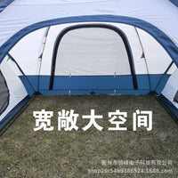 8-Person Outdoor Camping Tent with Two Rooms and One Hall, Easy Setup, Ventilated, Durable