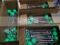 LED Luminous Sphere Reed Light Outdoor Waterproof Garden Lawn Lamp with Stainless Steel Pole
