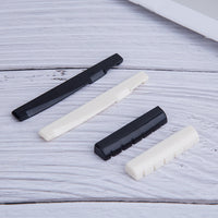 Acoustic Guitar Nut and Saddle Set - ABS Plastic Replacement Parts for Folk Guitars