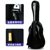 Waterproof Fiberglass Guitar Hard Case for 38-41 Inch Acoustic and Classical Guitars