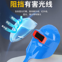 Handheld Welding Face Shield with UV Protection and Anti-Shatter Design