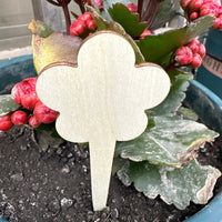 Wooden Plant Markers for Garden & Potted Plants - Indoor/Outdoor Floral & Succulent Labels