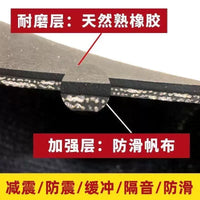 Heavy-Duty Rubber Truck Bed Liner Mat for Cargo Protection, Industrial Grade Anti-Wear Floor Mat