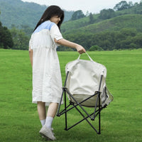 Portable Folding Moon Chair for Camping, Fishing, and Outdoor Leisure