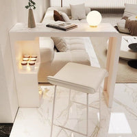 Modern Minimalist Bar Table for Home, Rock Slab High Foot Table, Living Room Sofa Balcony Partition
