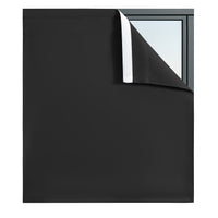 Blackout Curtain Panel with Hook and Loop Fastener, No Drilling Required, Solid Color Window Drape for Bedroom