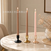 American Style Wrought Iron Taper Candle Holder Set for Dining Tables & Home Decor