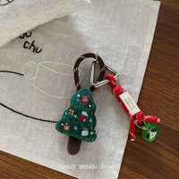 Korean INS Style Red Cartoon Sweet Bag Charm Colorful Plush Ball Keychain Phone Pendant