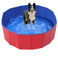 Foldable Pet Swimming Pool and Bathtub for Dogs and Cats, Portable Bathing Tub for Large Breeds