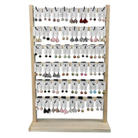 Large Iron Art Jewelry Display Stand for Earrings, Studs, Hair Ties, and Bracelets