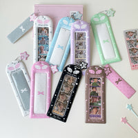 Hisocute Mini Wing 4-Grid Photo Card Holder with Keychain