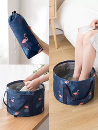 Portable Foldable Basin for Travel, Foot Soaking, Laundry, and Face Washing