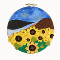 Wool Felt Needle Felting Photo Frame Painting DIY Kit for Couples Gift Home Decor