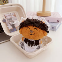 10cm Cotton Doll Clothes Set with Shawl and Animal Design