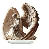 Acrylic Angel Cat Memorial Garden Stake for Pet Remembrance