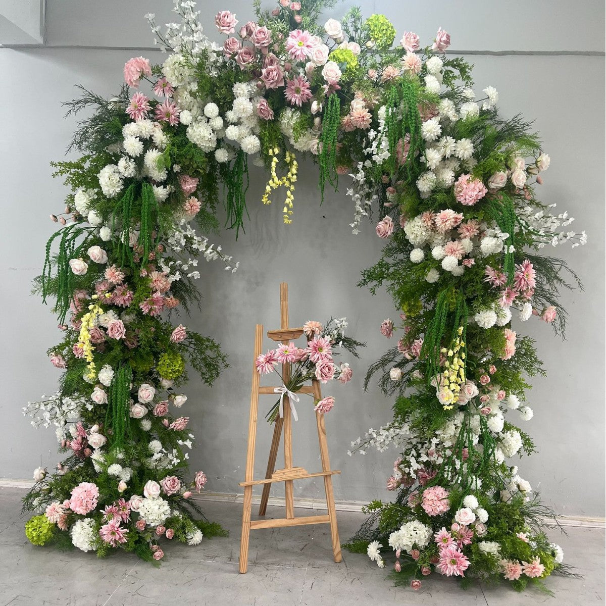 Monet's Garden Arch Floral Arrangement for Outdoor Wedding Decor