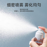 Portable Vacuum Pump Travel Bottles for Lotions, Sprays, and Cosmetics