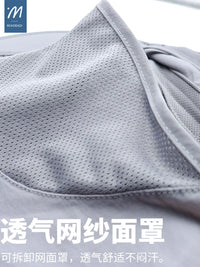 Men's Summer Outdoor Sun Protection Fishing Hat with Wide Brim and Neck Flap