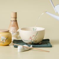 Japanese Style Matcha Tea Ceremony Set with Bowl, Whisk, and Accessories