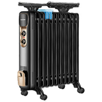 AUX Electric Oil-Filled Radiator Heater for Home, Convection Heating, Energy Saving, Large Area
